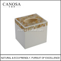 Коробка мозаика ткани ручной работы Золотая раковина для отеля